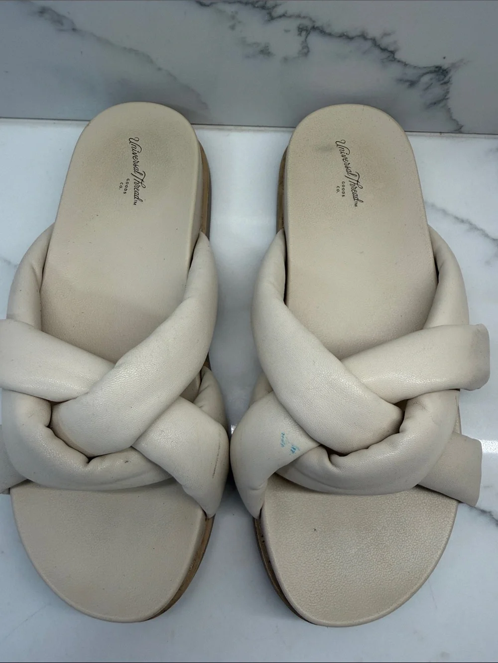 Universal Thread Cream Braided Slide Sandals - Picture 2 of 7